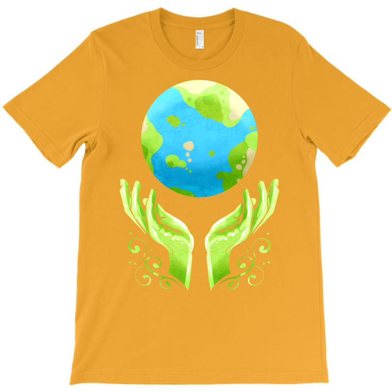 Two Hands Holding The Earth For Earth Day Travel T-Shirt by kosicnarwarw | Artistshot