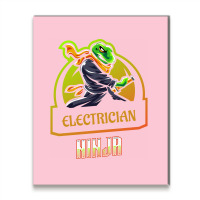 Electrician Ninja Love Metal Print Vertical | Artistshot