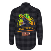 Electrician Ninja Love Flannel Shirt | Artistshot