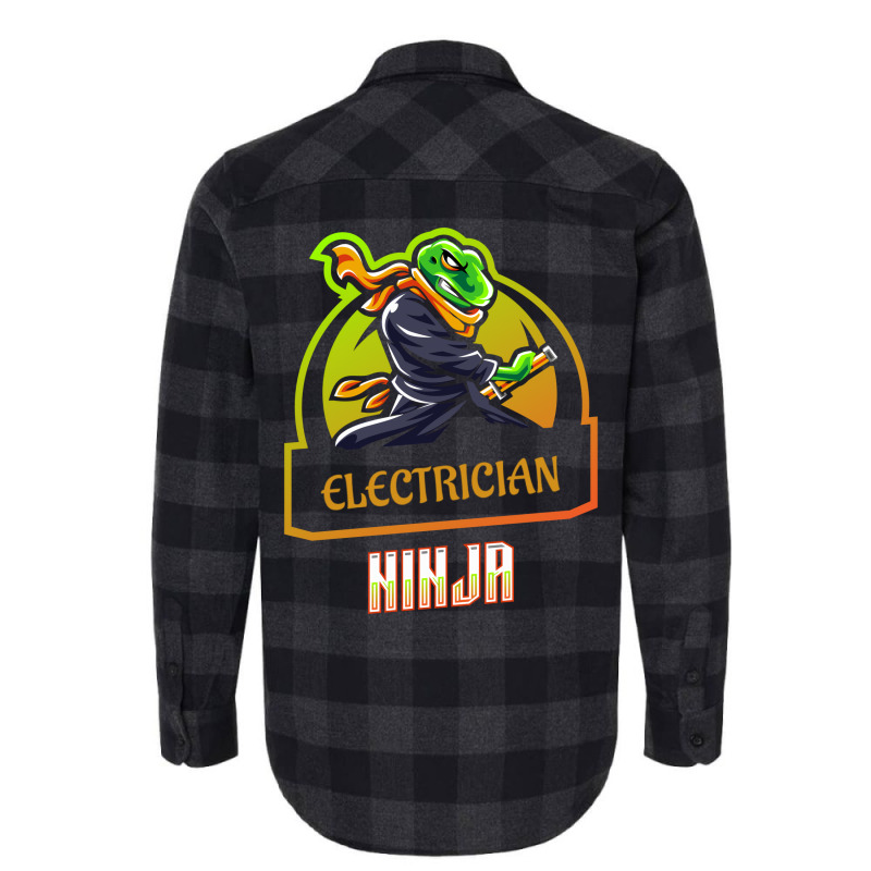 Electrician Ninja Love Flannel Shirt | Artistshot