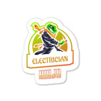 Electrician Ninja Love Sticker | Artistshot