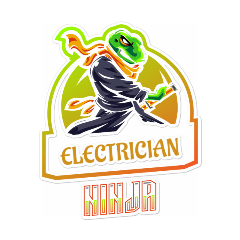 Electrician Ninja Love Sticker | Artistshot