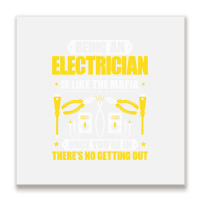 Electrician Lineman Wireman Electronics Technician Metal Print Square | Artistshot