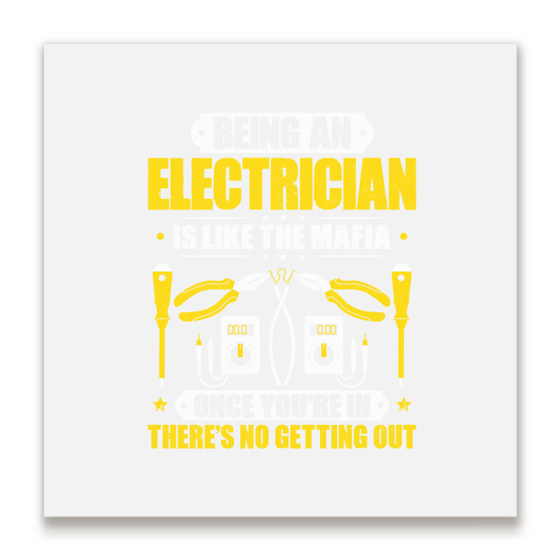 Electrician Lineman Wireman Electronics Technician Metal Print Square | Artistshot