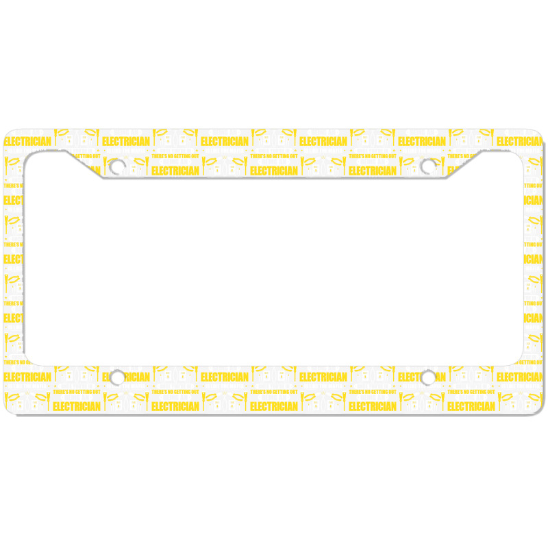 Electrician Lineman Wireman Electronics Technician License Plate Frame | Artistshot