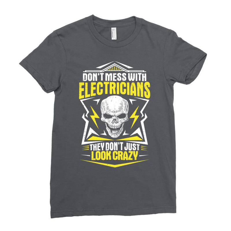 Electrician Lineman Wireman Electronics Technician Ladies Fitted T-Shirt by ahwachtajmer7 | Artistshot