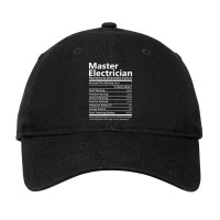 Master Electrician Nutritional And Undeniable Fact Adjustable Cap | Artistshot