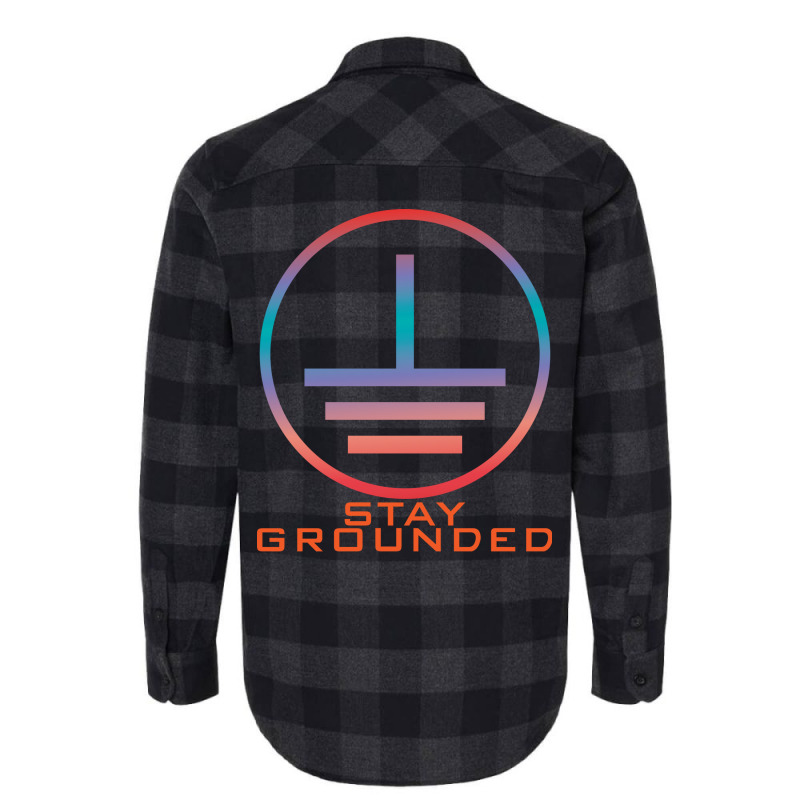 Stay Grounded I Electricity I Electrician Green Flannel Shirt | Artistshot