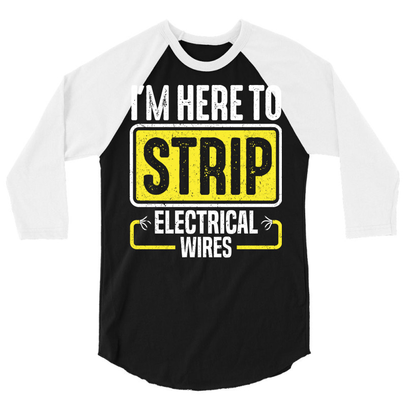 Electrician Lineman Wireman Electronics Technician 3/4 Sleeve Shirt by nehamafayedhy | Artistshot