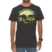 Save The Rainforest Green Vintage T-shirt | Artistshot