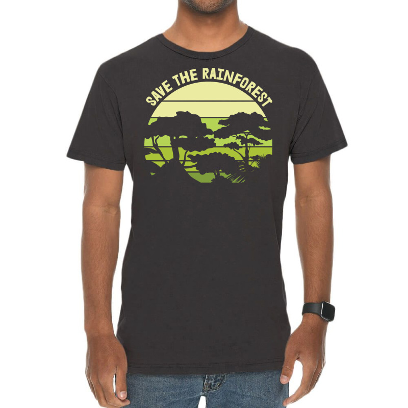 Save The Rainforest Green Vintage T-Shirt by suhaandelorsb | Artistshot