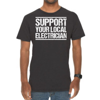 Electrician Lineman Wireman Electronics Technician Vintage T-shirt | Artistshot