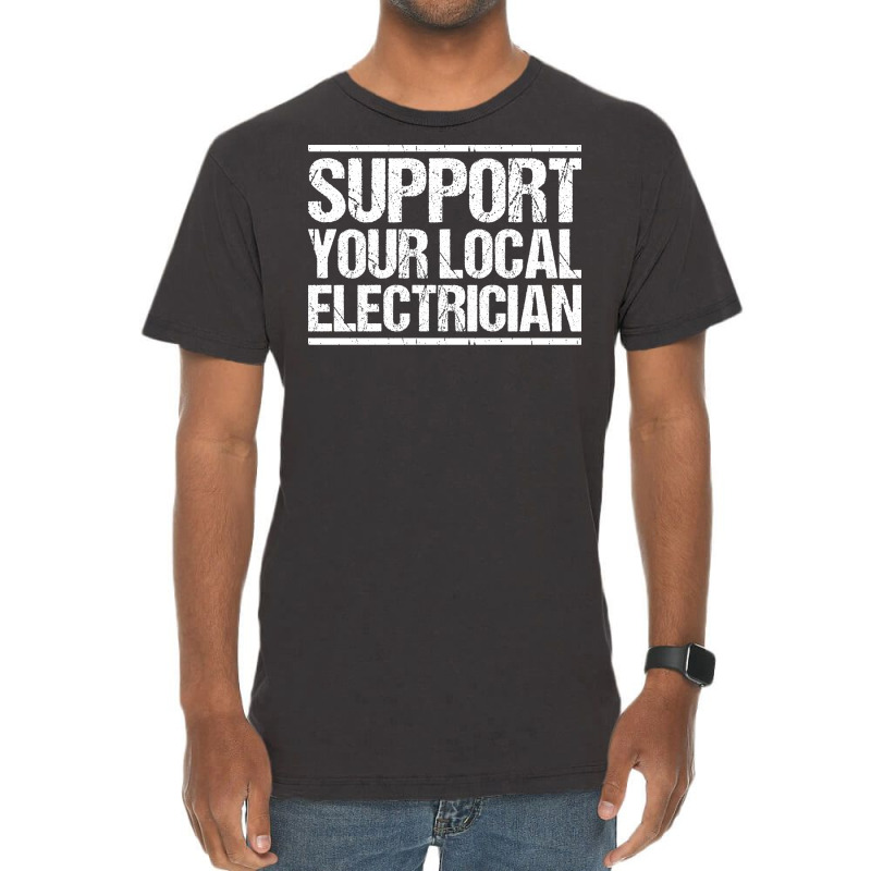 Electrician Lineman Wireman Electronics Technician Vintage T-Shirt by nehamafayedhy | Artistshot