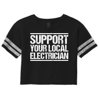 Electrician Lineman Wireman Electronics Technician Scorecard Crop Tee | Artistshot