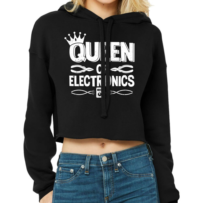 Electrician Lineman Wireman Electronics Technician Cropped Hoodie by sawokyruerg | Artistshot