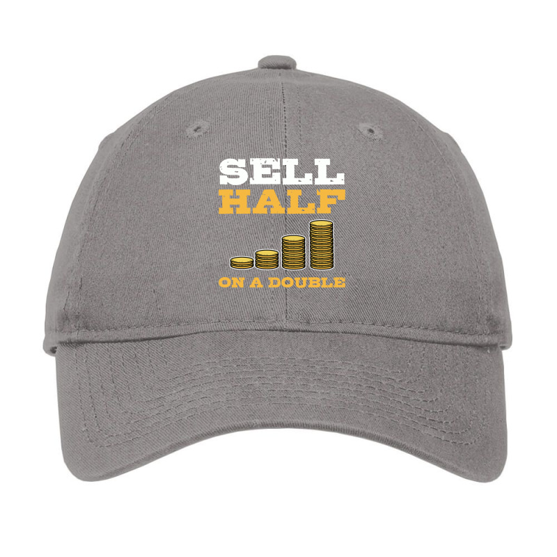 Sell Half On A Double Stock Market Investing Trade Adjustable Cap by naizaibubnelw | Artistshot