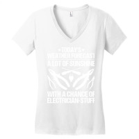 Electrician Lineman Wireman Electronics Technician Women's V-neck T-shirt | Artistshot