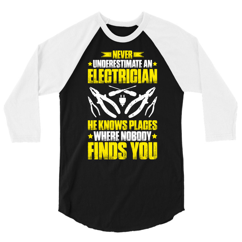 Electrician Lineman Wireman Electronics Technician 3/4 Sleeve Shirt | Artistshot