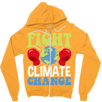 Fight Climate Change Earth Day Climate Change Gift Zipper Hoodie | Artistshot