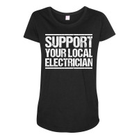 Electrician Lineman Wireman Electronics Technician Maternity Scoop Neck T-shirt | Artistshot