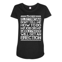 Electrician Lineman Wireman Electronics Technician Maternity Scoop Neck T-shirt | Artistshot