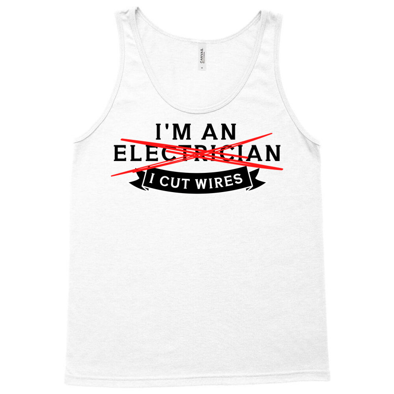 Im An Electrician Red Tank Top | Artistshot