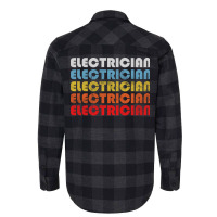 Electrician Gift Retro Design Perfect Present For Flannel Shirt | Artistshot