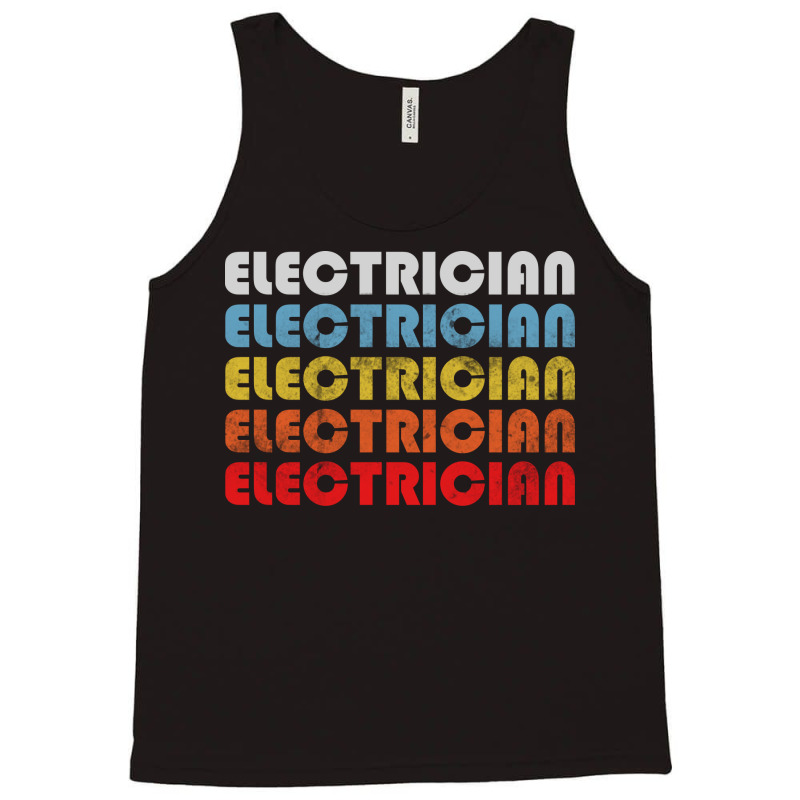 Electrician Gift Retro Design Perfect Present For Tank Top | Artistshot