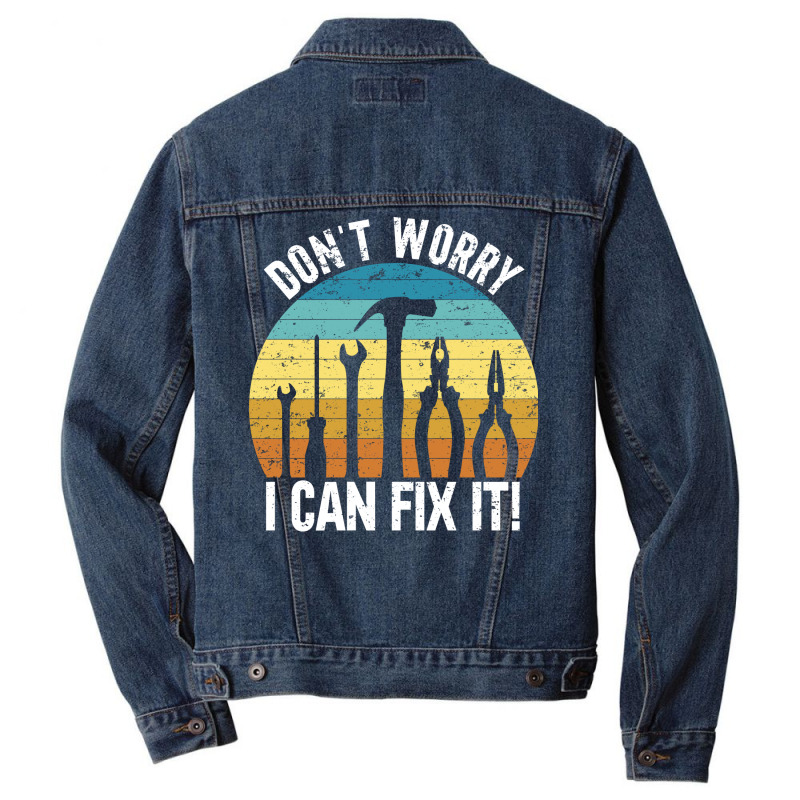 I Can Fix It Green Men Denim Jacket | Artistshot