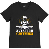 Aviation Electrician Airplane Repair Cute V-neck Tee | Artistshot