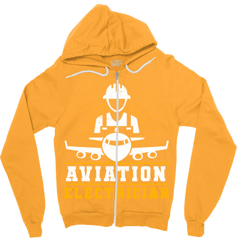 Aviation Electrician Airplane Repair Cute Zipper Hoodie | Artistshot