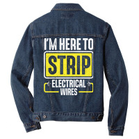 Electrician Lineman Wireman Electronics Technician Men Denim Jacket | Artistshot