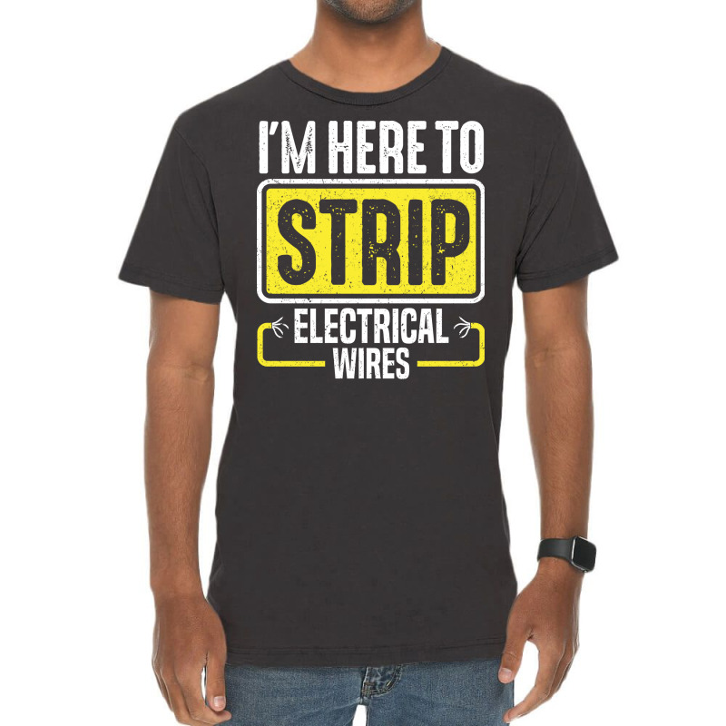 Electrician Lineman Wireman Electronics Technician Vintage T-Shirt by jakimseferq | Artistshot