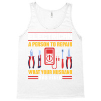 Electrician Red Humor Tank Top | Artistshot