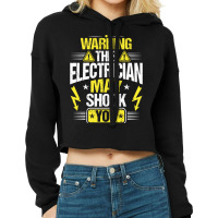 Electrician Lineman Wireman Electronics Technician Cropped Hoodie | Artistshot