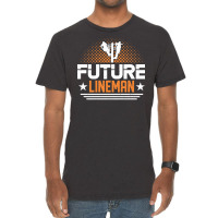 Future Lineman Electrician Lineman Retro Vintage T-shirt | Artistshot