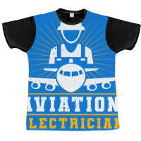 Aviation Electrician Airplane Repair Music Graphic T-shirt | Artistshot