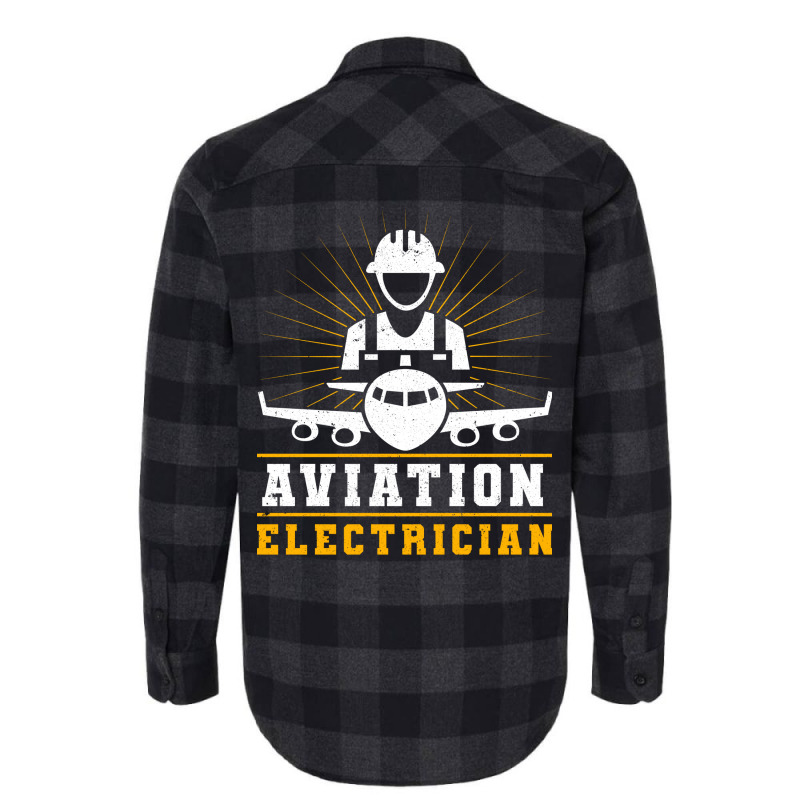 Aviation Electrician Airplane Repair Music Flannel Shirt | Artistshot