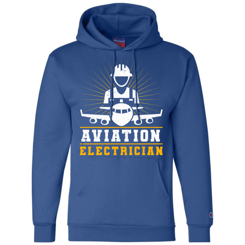 Aviation Electrician Airplane Repair Music Champion Hoodie | Artistshot