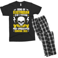 Electrician Lineman Wireman Electronics Technician Men's T-shirt Pajama Set | Artistshot