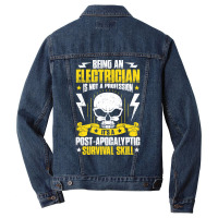 Electrician Lineman Wireman Electronics Technician Men Denim Jacket | Artistshot