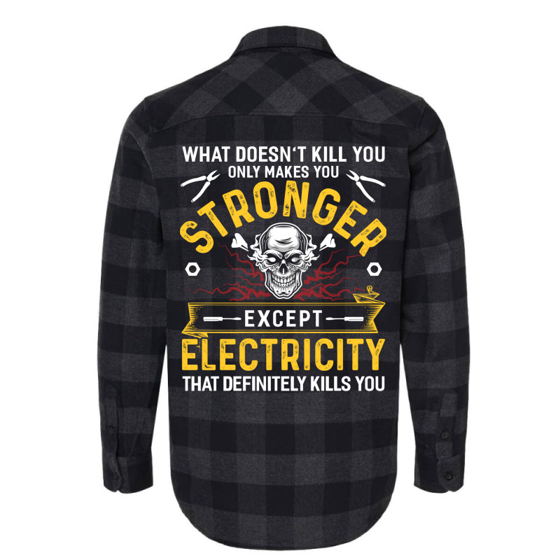 Electrician Electricity Electronics Electric Gift Flannel Shirt | Artistshot