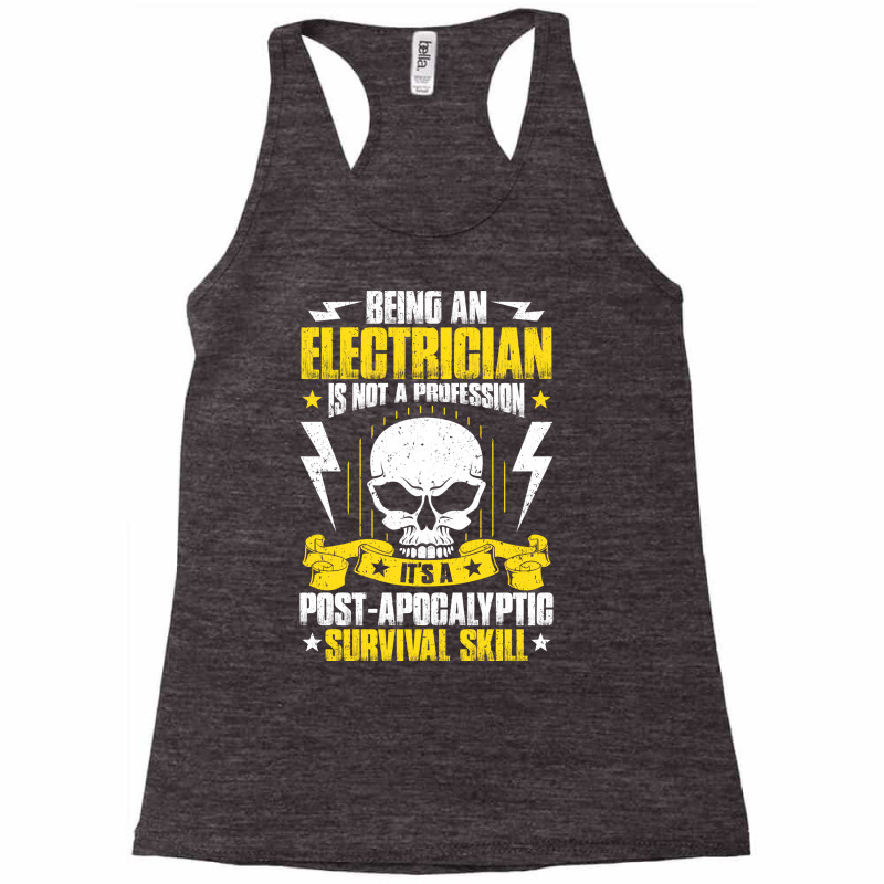 Electrician Lineman Wireman Electronics Technician Racerback Tank by tudlikkatrob | Artistshot