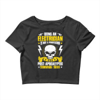 Electrician Lineman Wireman Electronics Technician Crop Top | Artistshot