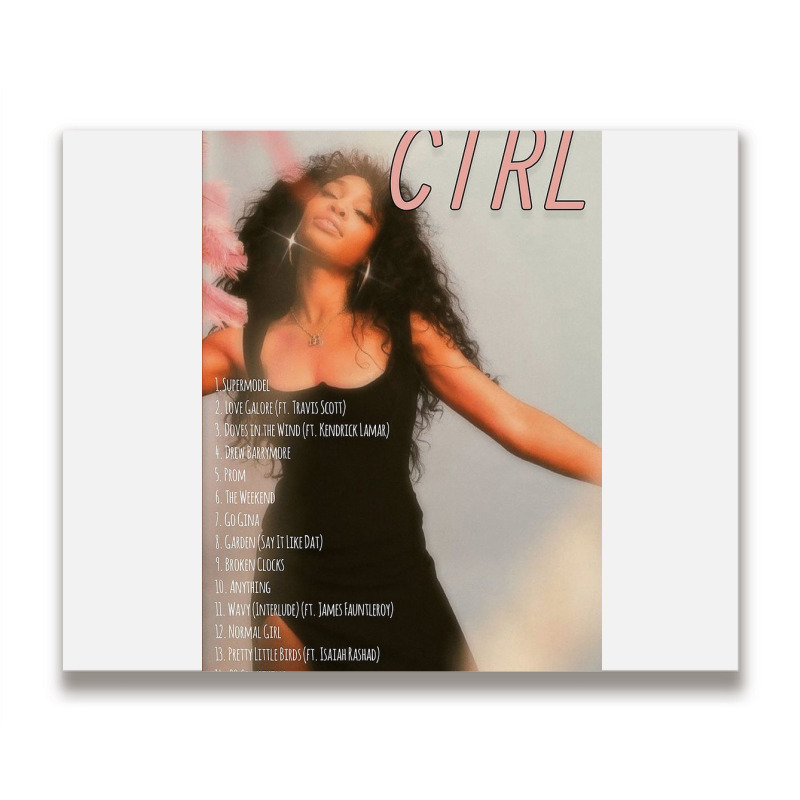 Cool Model Girl Sza Metal Print Horizontal | Artistshot