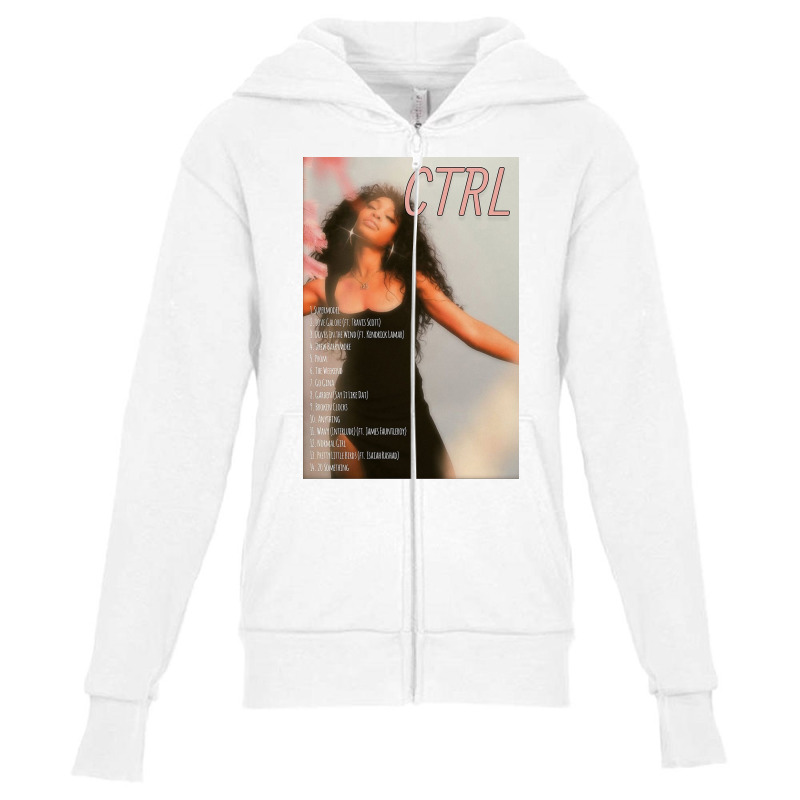 Cool Model Girl Sza Youth Zipper Hoodie | Artistshot