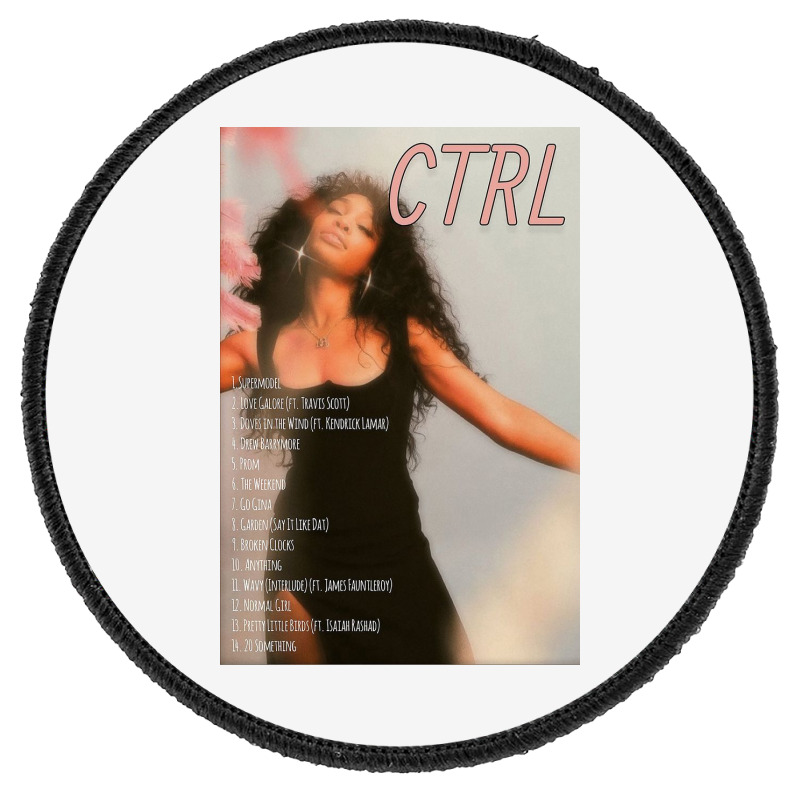 Cool Model Girl Sza Round Patch | Artistshot