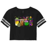 Mardi Gras Coffee Cups Scorecard Crop Tee | Artistshot