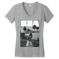 Vintage Black And White Sza Women's V-neck T-shirt | Artistshot