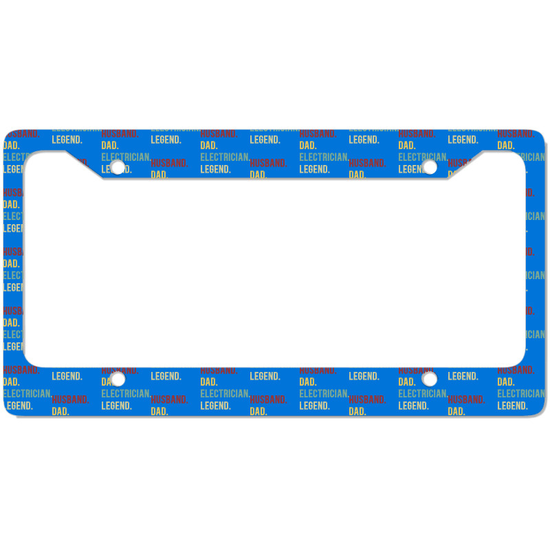 Electrician Funny Vintage Retro  Husband Dad Elect License Plate Frame | Artistshot